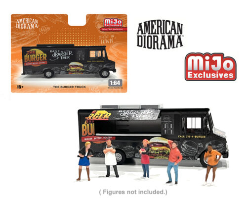 (Preorder) American Diorama 1:64 Food Truck The Burger Truck – Limited Edition MiJo Exclusives