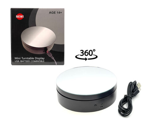 (Preorder) Mini Turntable Display 4.75″ – Mirror Top