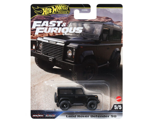 Hot Wheels 1:64 Fast & Furious Premium – Land Rover Defender 90- Fast & Furious Solid Case