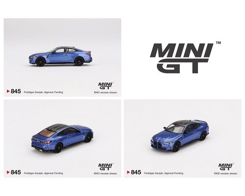 (Preorder) Mini GT 1:64 BMW M4 Competition (G82) – Portimao Blue- Limited Edition