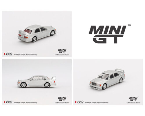 (Preorder) Mini GT 1:64 Mercedes-Benz 190E 2.5-16 Evolution II – Astral Silver